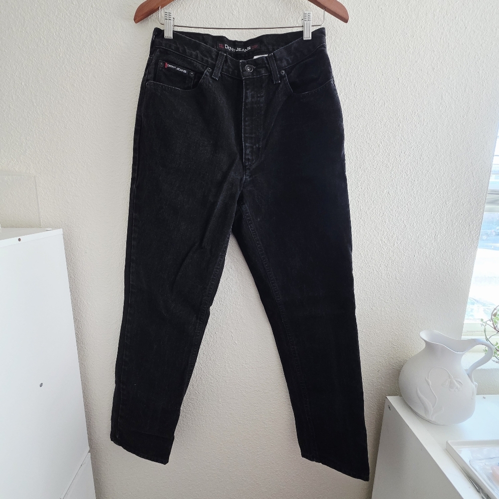 DKNY Straight Leg Black  Jeans Womens Sz 12